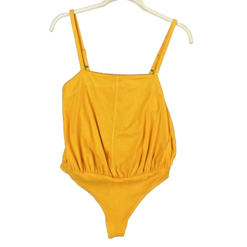 Intimately‎ Free People Marissa Bodysuit Ribbed Sleeveless Square Neck Small - Picture 3 of 9